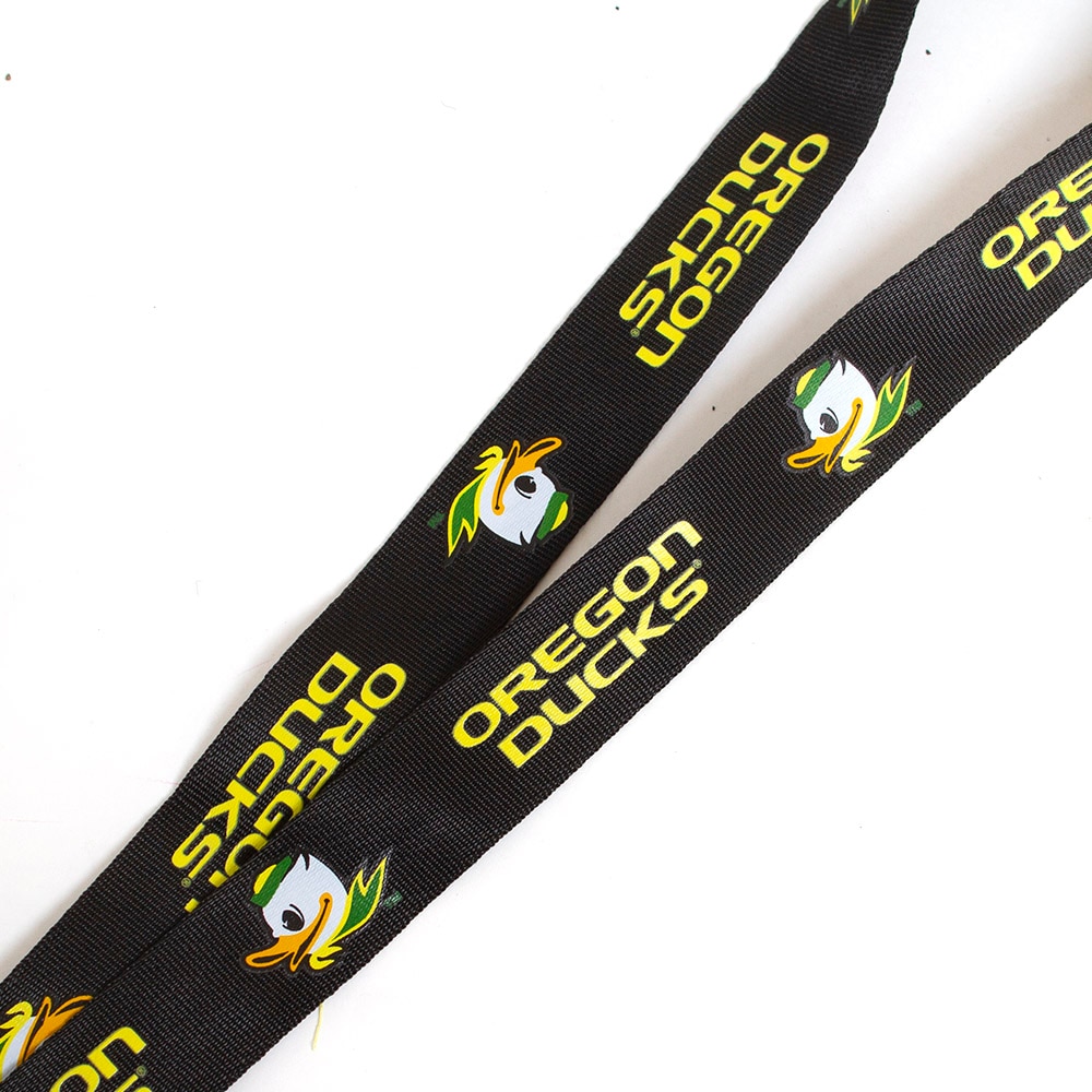 Black Fighting Duck Lanyard